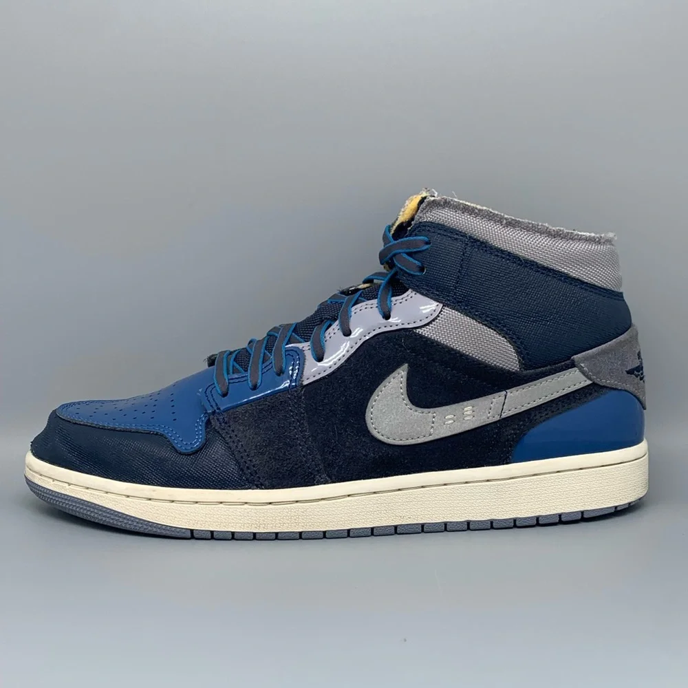 Jordan 1 Mid‎ SE Craft Obsidian Basketball Shoes DR8868-400 Men's Sz 10